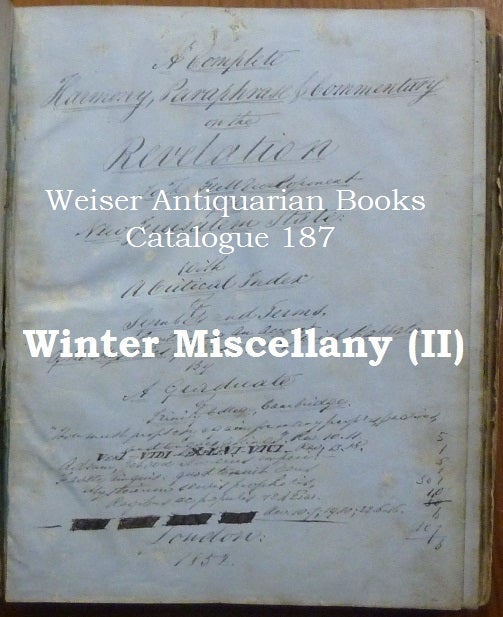Catalogue 187: Winter Miscellany (II)