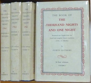 Item #10248 The Book of the Thousand Nights and One Night (4 Volume Set); Rendered into English...