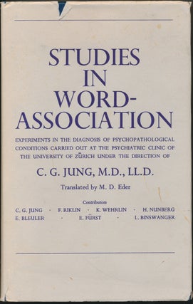Item #17220 Studies in Word-Association: Experiments in the Diagnosis of Psychopathological...