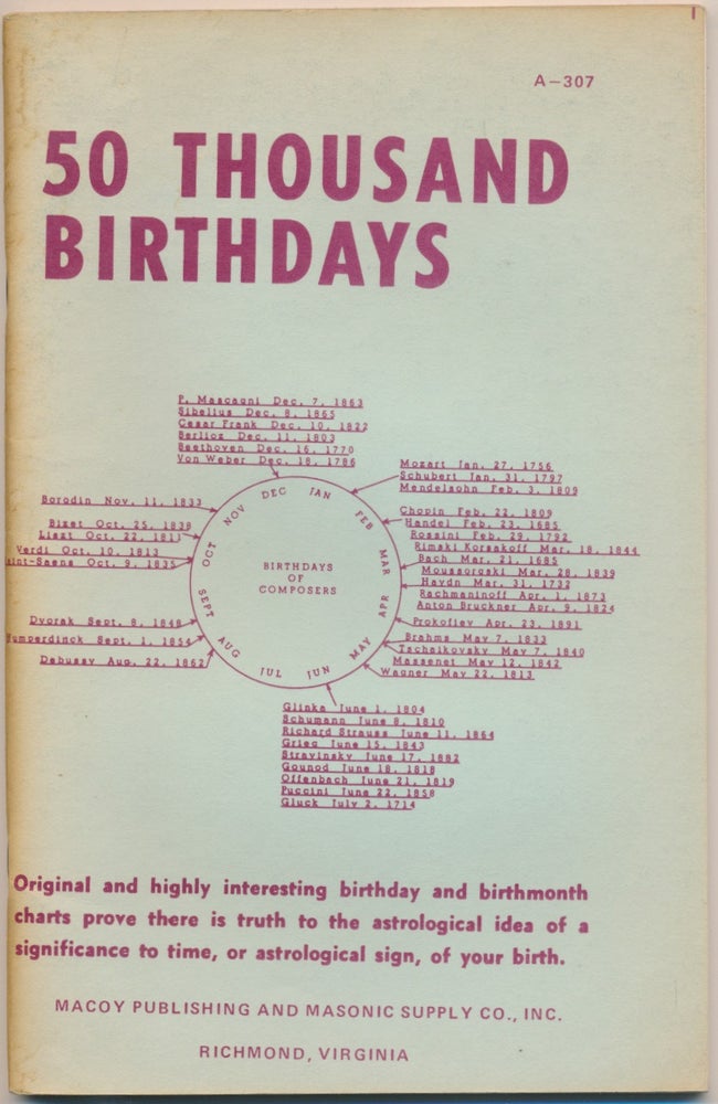 Item #17650 50 Thousand Birthdays. Paul FIELD.