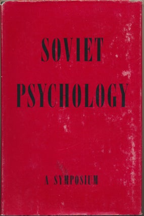 Item #17794 Soviet Psychology. Translation, foreword