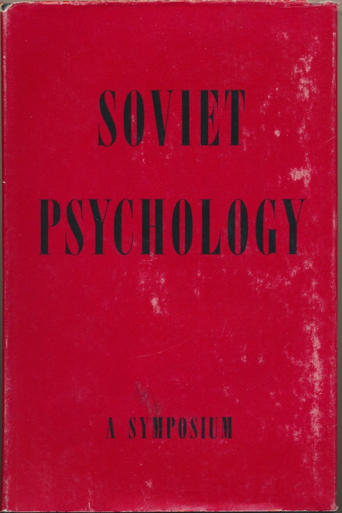 Item #17794 Soviet Psychology. Translation, foreword.