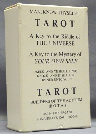 Item #18557 Tarot, Builders of the Adytum (B.O.T.A) [ Man, Know Thyself. A Key to the Riddle of...
