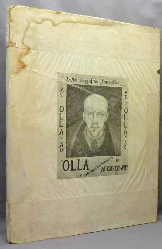Item #18654 Olla. An Anthology of Sixty Years of Song. Aleister. Dust jacket CROWLEY, Freida Harris.