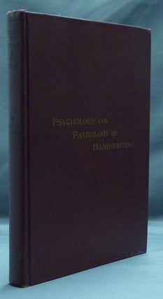 Item #23981 Psychology and Pathology of Handwriting. Magdalene KINTZEL-THUMM