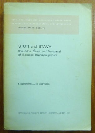 Item #27944 Stuti and Stava: (Bauddha, Saiva and Vaisnava) of Balinese Brahman priests. T....
