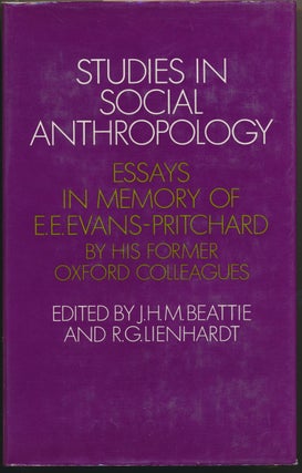 Item #29400 Studies in Social Anthropology: Essays in Memory of E. E. Evans-Pritchard by his...