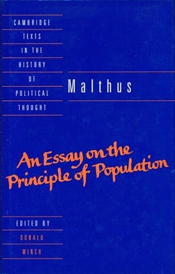 Item #29741 Malthus: An Essay on the Principle of Population. Donald WINCH