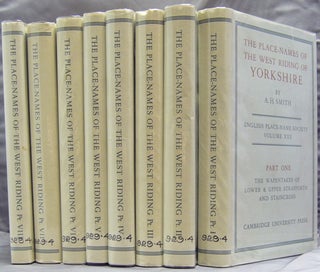 Item #30227 The Place-Names of the West Riding of Yorkshire, Parts I through VIII ( 8 Volume Set)...