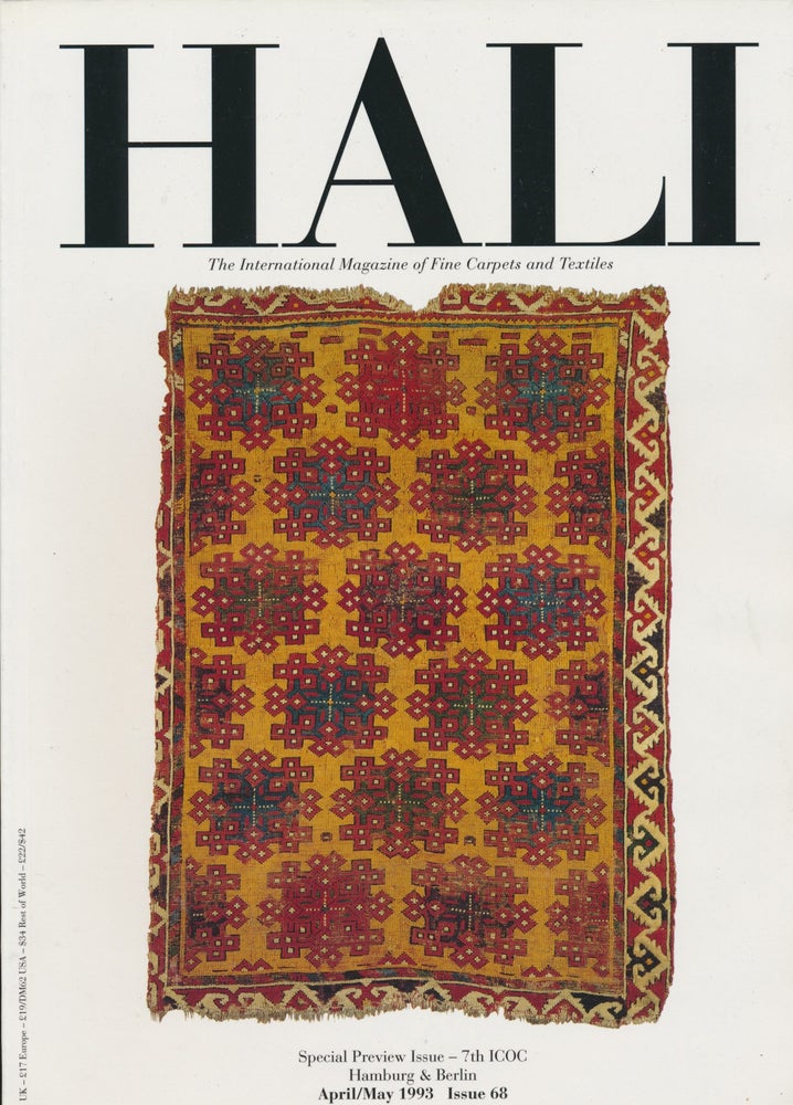 Item #30235 HALI: The International Magazine of Fine Carpets and Textiles, April / May 1993, Issue 68. Alan MARCUSON.