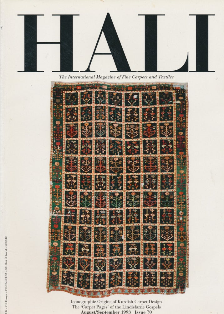 Item #30237 HALI: The International Magazine of Fine Carpets and Textiles, August / September 1993, Issue 70. Alan MARCUSON.