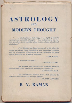 Item #3370 Astrology and Modern Thought. Bangalore Venkata RAMAN