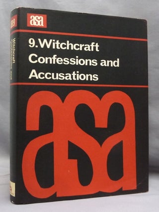 Item #36075 Witchcraft Confessions and Accusations; ( A.S.A. Monographs 9 ). Witchcraft, Mary...