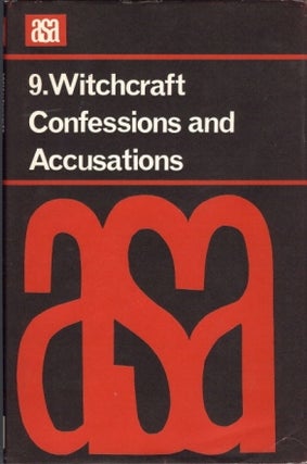 Item #36075 Witchcraft Confessions and Accusations; ( A.S.A. Monographs 9 ). Mary DOUGLAS,...