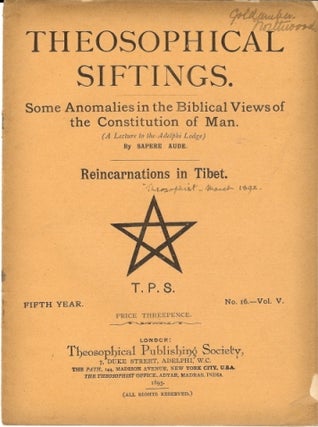 Item #37120 contributes an essay entitled "Some Anomalies in the Biblical Views of the...