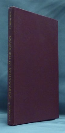 Item #38033 Introduction to the Qur'an. Richard BELL