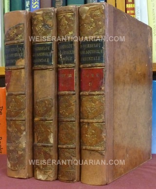 Item #39158 Bibliothèque Orientale ou Dictionnaire Universel (4 Volume Set); Contenant. Tout ce...