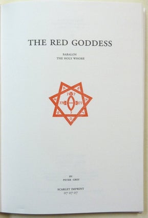 Red Goddess. Babalon the Holy Whore.