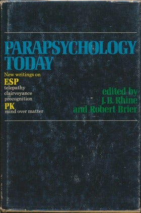 Item #43723 Parapsychology Today. J. B. RHINE, Robert BRIER