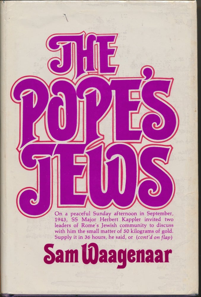 Item #45710 The Pope's Jews. Sam WAAGENAAR.