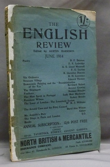 Item #46259 Aleister Crowley contributes a short story, "The Stratagem" to The English Review, Vol. XVII, No. 3, June 1914. Aleister contributes to CROWLEY, Austin HARRISON.