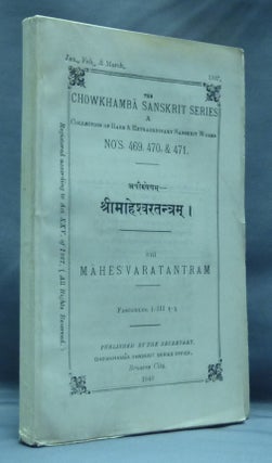 Item #46711 S'ri Mahes'varatantram: Nos. 469, 470 & 471 in the Chowkhamba Sanskrit Series: A...