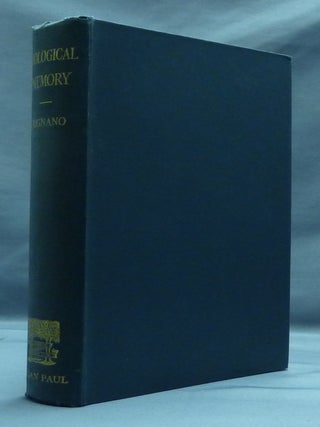 Item #47072 Biological Memory. Translation, E. W. MacBride