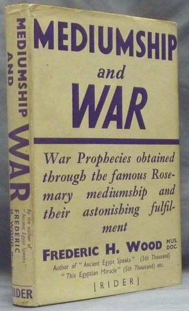 Item #47388 Mediumship and War. Frederic H. WOOD.