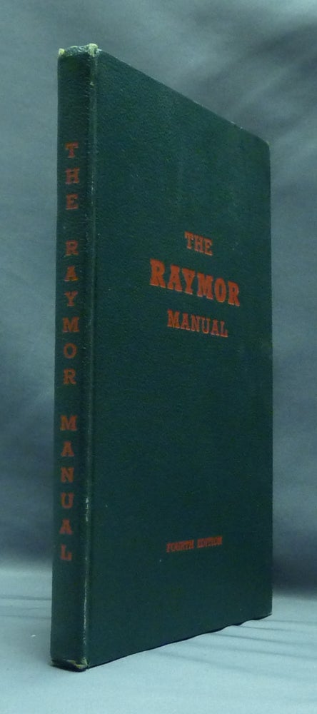 Item #48758 The Raymor Manual of Supplemental Dieto-Therapy. RAYMOR.