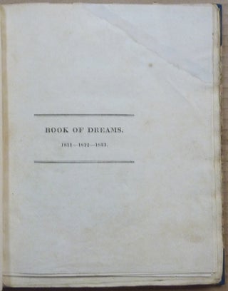 Book of Dreams 1811 - 1812 - 1813.