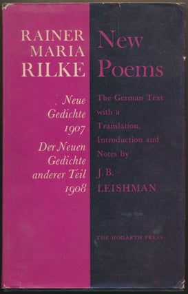Item #50179 New Poems ( Neue Gedichte 1907, Der Neuen Gedichte anderer Teil 1908 ). introduction...
