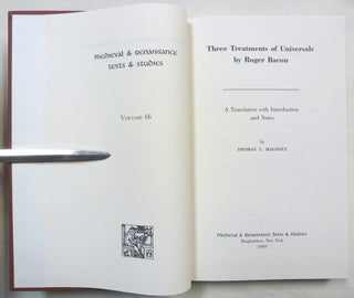 Three Treatments of Universals.