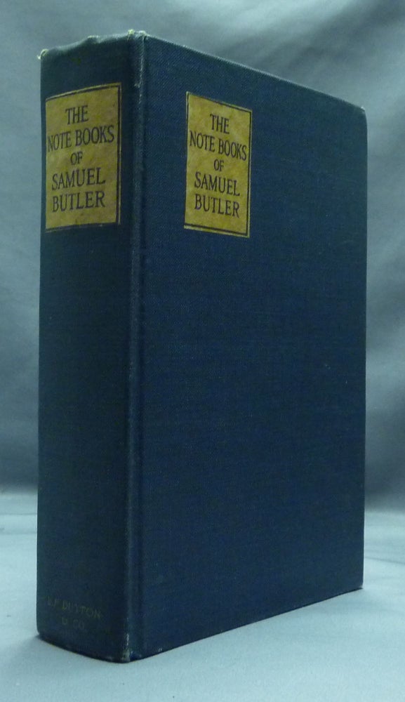 Butler Note Book The Note-Books of Samuel Butler | Compiled, Henry Festing Jones ...