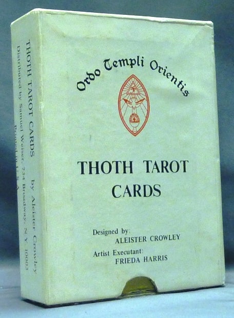 Item #55518 Thoth Tarot Cards ( First US Color Printed Version - Samuel Weiser Issue ) [ Tarot Deck ]. Aleister CROWLEY, Frieda Harris.
