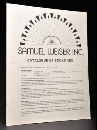 Item #56156 Samuel Weiser Inc., Catalogue of Books 1978. Samuel Weiser