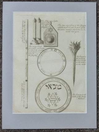 Item #56574 An original mounted plate from the first edition of Francis Barrett's "The Magus"...