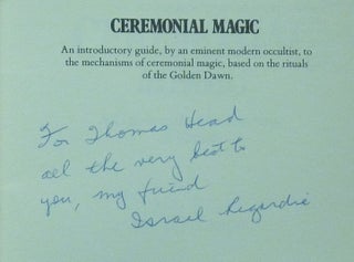 Ceremonial Magic. A guide to the mechanisms of Ritual.