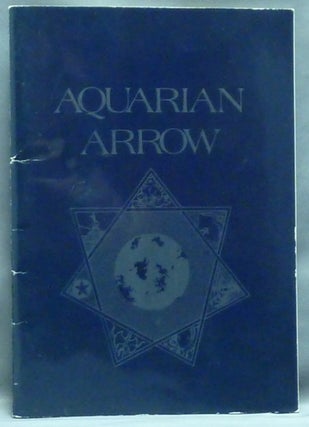 Item #56830 Aquarian Arrow, No. 21. Zachary COX, contributors, Aleister Crowley related