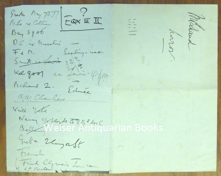 A Handwritten And Drawn Astrological Natal Chart of Jean Michaud