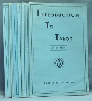 Item #57430 Introduction to the Tarot, Lessons 1 - 11 ( 11 Booklet set ). Paul Foster CASE
