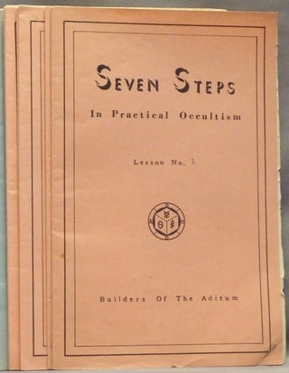 Item #57432 Seven Steps In Practical Occultism, Lessons 1 - 7 ( Set of 7 Booklets ). Paul...