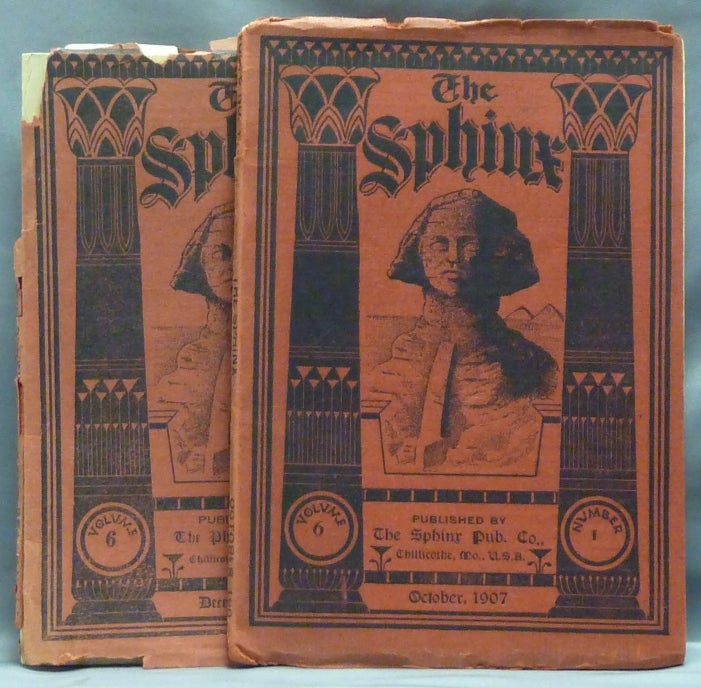 Item #57722 The Sphinx. Volume 6, Numbers 1 & 3, October & December 1907 (2 issues). Astrology, Catharine H. THOMPSON.