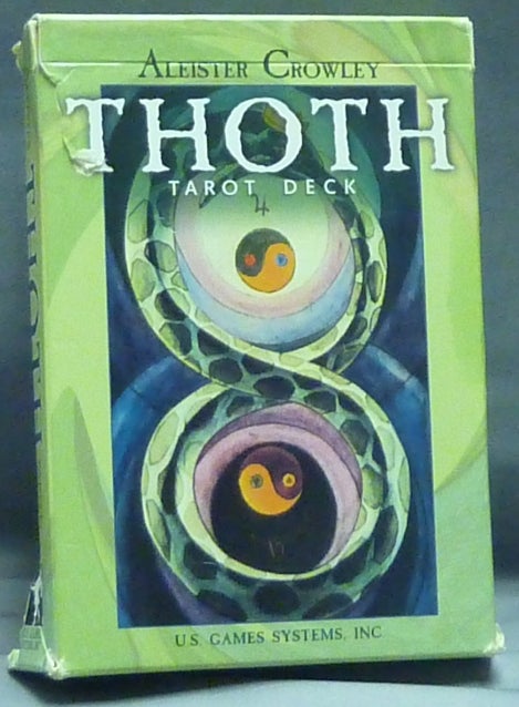 Item #57789 Aleister Crowley Thoth Tarot Deck [ deck, booklet and layout sheet ]. Aleister CROWLEY, Freida Harris, Instruction, James Wasserman.
