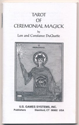 Item #57845 Instruction book for "Tarot of Ceremonial Magick" ( Book ONLY ). Lon Milo and...