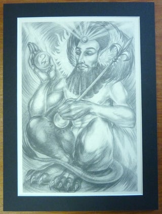Item #57959 An original mounted illustration - "Qlipha" - from a first edition of "The Art of...