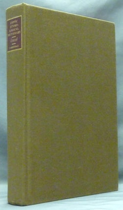 Item #58108 Coptic Etymological Dictionary. J. CERNY, Complied by