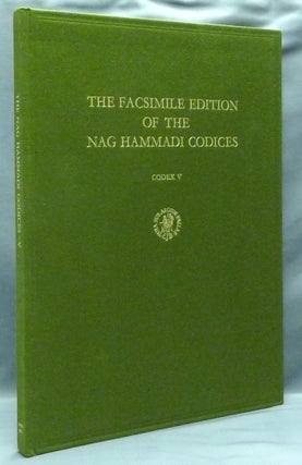 Item #58182 The Facsimile Edition of the Nag Hammadi Codices, Codex V. James M. ROBINSON,...