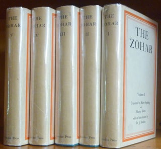 Item #58342 The Zohar ( Five Volumes ). Harry SPERLING, Maurice SIMON, Dr. Paul P. LEVERTOFF, Dr....