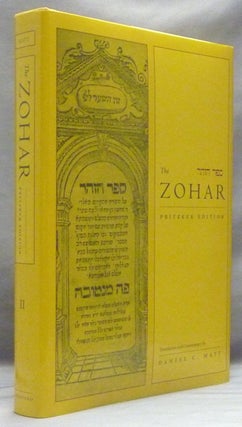 Item #58542 The Zohar: Pritzker Edition, Volume II (Volume Two). Daniel C. MATT, Joel Hecker...