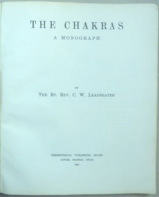 The Chakras: A Monograph.